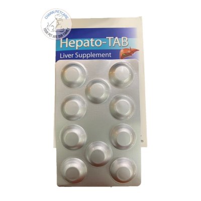 Hepato-Tab | ยาบำรุงตับ สำหรับสุนัขและแมว ชนิดเม็ด (1 แผง บรรจุ 10 เม็ด)