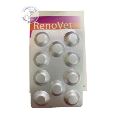 RenoVet | ยาบำรุงไตสำหรับสุนัขและแมว ชนิดเม็ด (1 แผง บรรจุ 10 เม็ด)