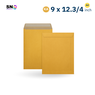 Brown KA document envelope size 9x12.3/4 inch , 125gsm