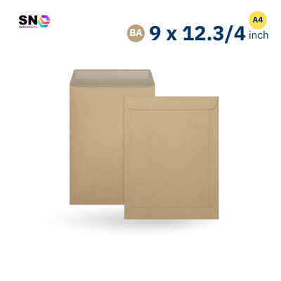 Brown BA document envelope size 9x12.3/4 inch , 110gsm
