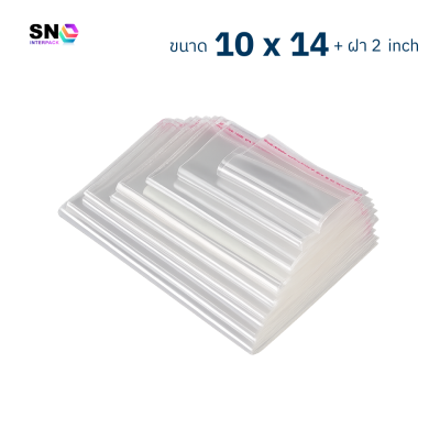 Clear Plastic Bag with Adhesive size 10 x 14 +lid 2 inch