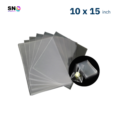 ถุงแก้วฝาเสมอ ใส ขนาด 10 x 15 นิ้ว สำหรับบรรจุสินค้า