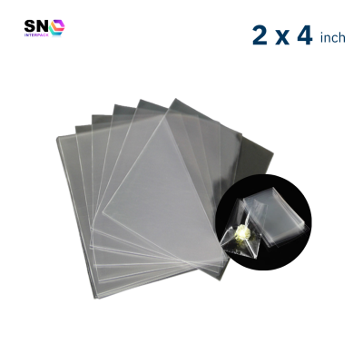 Clear Glassine Bags with Flat Top Seal Size 2 x 4 inch