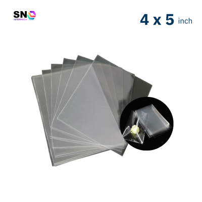ถุงแก้วฝาเสมอ ใส ขนาด 4 x 5 นิ้ว สำหรับบรรจุสินค้า