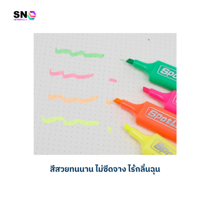 Highlighter Pen Set 4 Colors Bright Smooth Durable Ink
