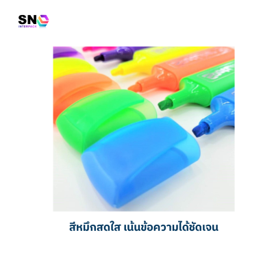 Highlighter Pen Set 4 Colors Bright Smooth Durable Ink