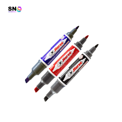 ปากกาเคมี ตราม้า 3 สี เขียนชัด ใช้งานหลากหลายพื้นผิว