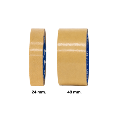 เทปกระดาษคราฟท์ สีน้ำตาล 30 หลา ฉีกด้วยมือ ขนาด 24mm / 48mm สำหรับแพ็คสินค้า ปิดกล่อง