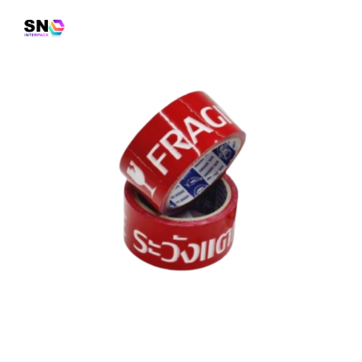 เทปกาวสกรีนคำว่า “ระวังแตก” 4 สี ยี่ห้อ Phoenix สำหรับปิดกล่องพัสดุ