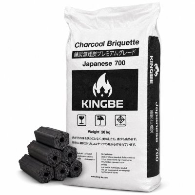 KINGBEJapanese700(Model-700)CoconutShellCharcoalBriquetteJapaneseFormula20kg.