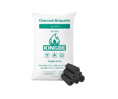 KINGBE PC-001 ถ่านอัดแท่งเกรดเทอร์โบ 20 กก.