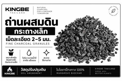 KINGBE #1 Mangrove Biochar Fine 2–5 mm (Soil Mix for Small Pots)