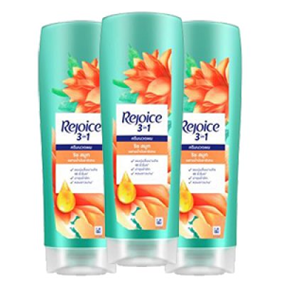 ครีมนวดผมรีจอยส์ (Rejoice) สูตรริช ซอฟท์ สมูท (Rejoice Rich Soft Smooth Conditioner) ขนาด 120 มล. แพ็ก 3 ขวด