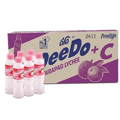 ดีโด้ (DeeDo) น้ำลิ้นจี่ 10% ขนาด 200 มล. ลัง 48 ขวด