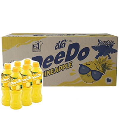 ดีโด้ (DeeDo) น้ำสับปะรด 10% ขนาด 200 มล. ยกลัง 48 ขวด