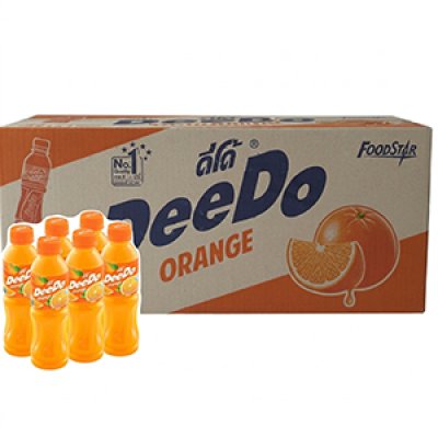 ดีโด้ (DeeDo) น้ำส้ม 10% ขนาด 200 มล. ยกลัง 48 ขวด