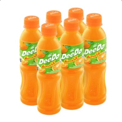 ดีโด้ (DeeDo) น้ำส้มสายน้ำผึ้ง 10% ขนาด 200 มล. แพ็ก 6 ขวด