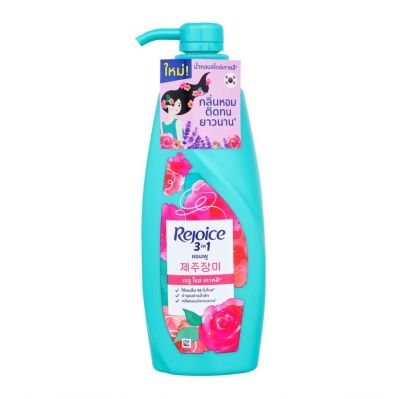รีจอยส์ (Rejoice) แชมพู สูตรเจจู โรส เอ็ทเซ็นส์ (Rejoice Jeju Rose Essence) ขนาดใหญ่ 370 มล. (ขวดหัวปั๊ม)