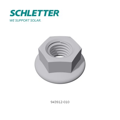 M10 Flange nut serrated DIN6923 A4