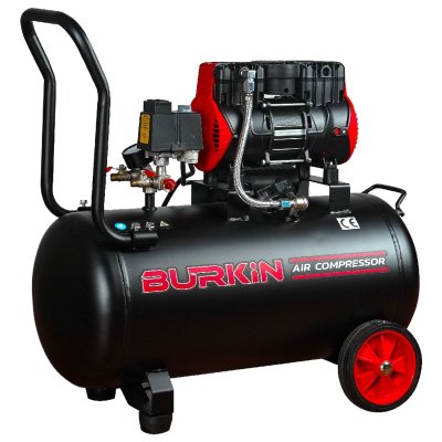 BURKiN ปั๊มลมออยล์ฟรี ขนาด 1200 วัตต์ ถัง 50 ลิตร รุ่น BG1200-1/50