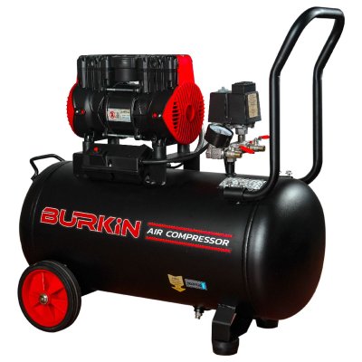 BURKiN ปั๊มลมออยล์ฟรี ขนาด 1200 วัตต์ ถัง 50 ลิตร รุ่น BG1200-1/50