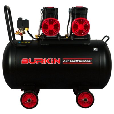 BURKiN ปั๊มลมออยล์ฟรี ขนาด 3000 วัตต์ ถัง 100 ลิตร รุ่น BG3000-2/100