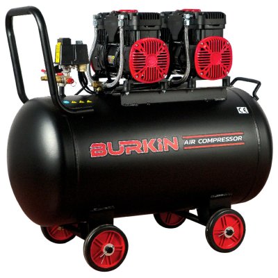 BURKiN ปั๊มลมออยล์ฟรี ขนาด 3000 วัตต์ ถัง 100 ลิตร รุ่น BG3000-2/100