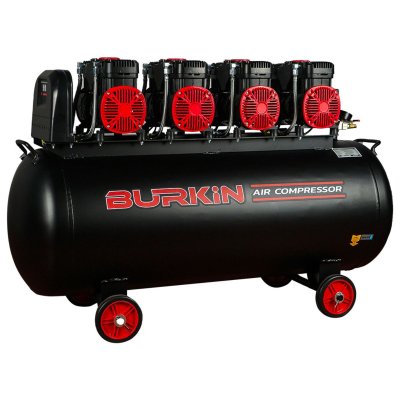 BURKiN ปั๊มลมออยล์ฟรี ขนาด 6000 วัตต์ ถัง 200 ลิตร รุ่น BG6000-4/200