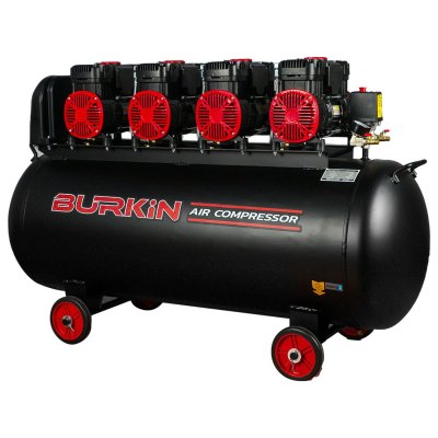 BURKiN ปั๊มลมออยล์ฟรี ขนาด 6000 วัตต์ ถัง 200 ลิตร รุ่น BG6000-4/200