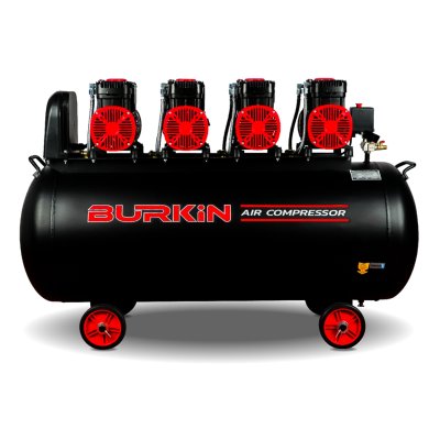 BURKiN ปั๊มลมออยล์ฟรี ขนาด 6000 วัตต์ ถัง 200 ลิตร รุ่น BG6000-4/200 BURKiN ปั๊มลมออยล์ฟรี ขนาด 6000 วัตต์ ถัง 200 ลิตร รุ่น BG6000-4/200