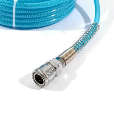 POLO สายลมใยถักรุ่นงานหนัก PU พร้อมข้อต่อ ขนาด 5X8 ทนแรงดันได้ 15 บาร์ POLO สายลมใยถักรุ่นงานหนัก PU พร้อมข้อต่อ ขนาด 5X8 ทนแรงดันได้ 15 บาร์