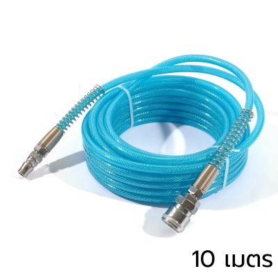 POLO สายลมใยถักรุ่นงานหนัก PU พร้อมข้อต่อ ขนาด 5X8 ทนแรงดันได้ 15 บาร์ POLO สายลมใยถักรุ่นงานหนัก PU พร้อมข้อต่อ ขนาด 5X8 ทนแรงดันได้ 15 บาร์