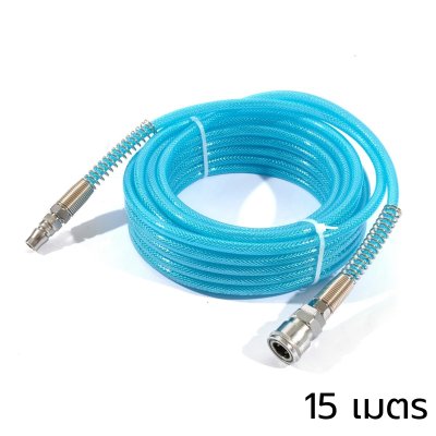 POLO สายลมใยถักรุ่นงานหนัก PU พร้อมข้อต่อ ขนาด 5X8 ทนแรงดันได้ 15 บาร์ POLO สายลมใยถักรุ่นงานหนัก PU พร้อมข้อต่อ ขนาด 5X8 ทนแรงดันได้ 15 บาร์