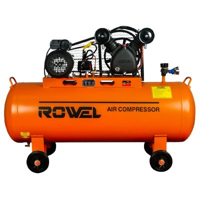 ROWEL ปั๊มลมสายพาน 3แรง ถัง 150ลิตร BV2065-150 แรงดันลม 8 บาร์