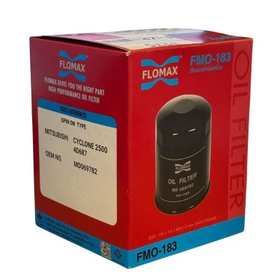 Flomax กรองน้ำมันเครื่อง มิตซูบิชิ ไซโคลน 2500, 4D68T FMO183