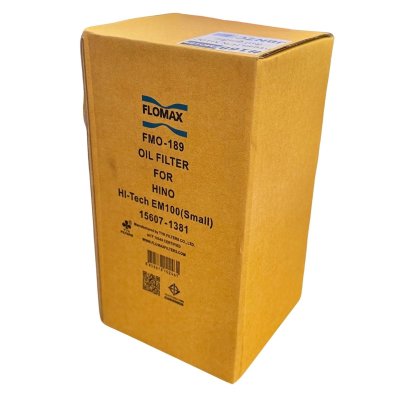 Flomax ไส้กรองน้ำมันเครื่อง ฮีโน่ M10C สิงห์ (ลูกเล็ก) FMO189