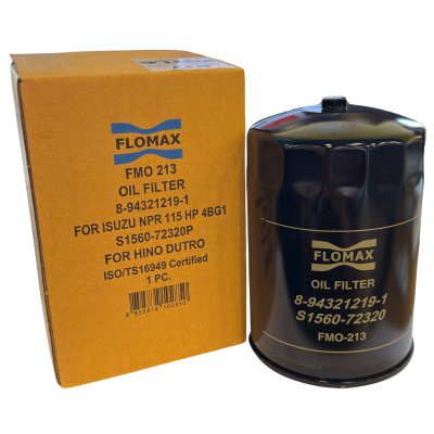 FLOMAX ไส้กรองน้ำมันเครื่อง กรองเครื่อง อีซูซุ NPR 115 HP 4BG1 FMO213