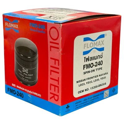 FLOMAX ไส้กรองน้ำมันเครื่อง นิสสัน ฟรอนเทียร์ นาวาร่า FMO240
