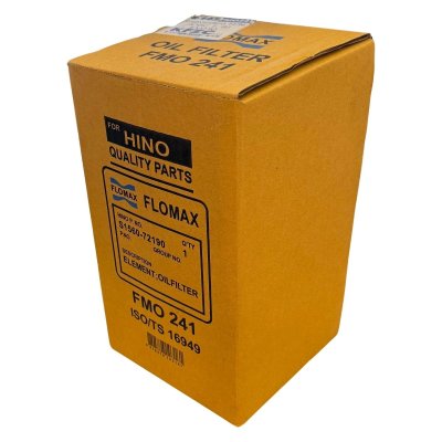 FLOMAX ไส้กรองน้ำมันเครื่อง ฮีโน่ JO8C T, 8J EV030 FMO241