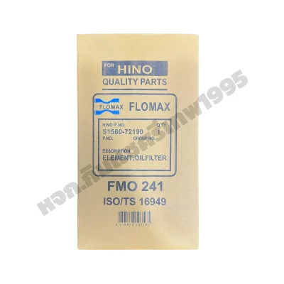 Flomax ไส้กรองน้ำมันเครื่อง ฮีโน่ (HINO) JO8C T, 8J EV030 FMO241