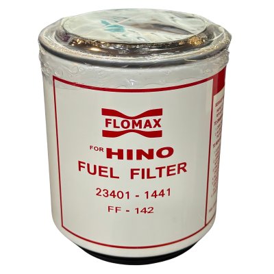 Flomax ไส้กรองโซล่า ไส้กรองน้ำมันเชื้อเพลิง ดักน้ำ ฮีโน่ สิงห์ 320 1J 2J FMF142