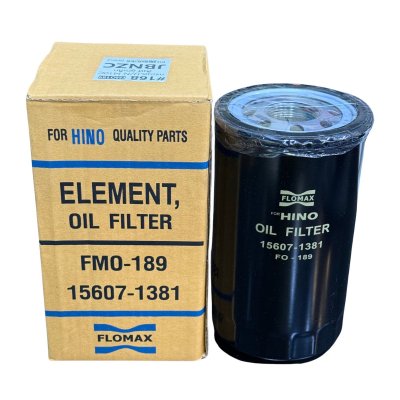 Flomax ไส้กรองน้ำมันเครื่อง ฮีโน่ M10C สิงห์ (ลูกเล็ก) FMO189