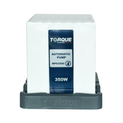 ปั๊มน้ำอัตโนมัติแรงดันคงที่มีฝาครอบ TORQUE 350 วัตต์ รุ่น WPS350C