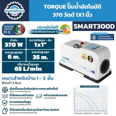 ปั๊มอัตโนมัติ TORQUE SMART300D