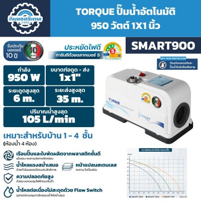 ปั๊มอัตโนมัติ TORQUE SMART900