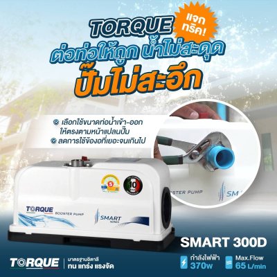 TORQUE ปั๊มอัตโนมัติ SMART SERIES รุ่น SMART300D