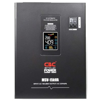 CBC เครื่องปรับแรงดันไฟฟ้าอัตโนมัติ 15KVA รุ่น MSV-15KVA 1 เฟส (แขวนผนัง)