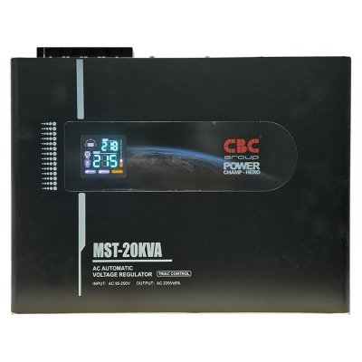 CBC เครื่องปรับแรงดันไฟฟ้าอัตโนมัติ 1 เฟส รุ่น MST-20KVA (ระบบ Thyristor Type)