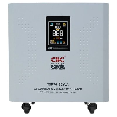 CBC เครื่องปรับแรงดันไฟฟ้าอัตโนมัติ 20KVA 1 เฟส รุ่น TSR70-20KVA ระบบรีเลย์
