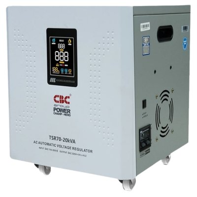 CBC เครื่องปรับแรงดันไฟฟ้าอัตโนมัติ 20KVA 1 เฟส รุ่น TSR70-20KVA ระบบรีเลย์